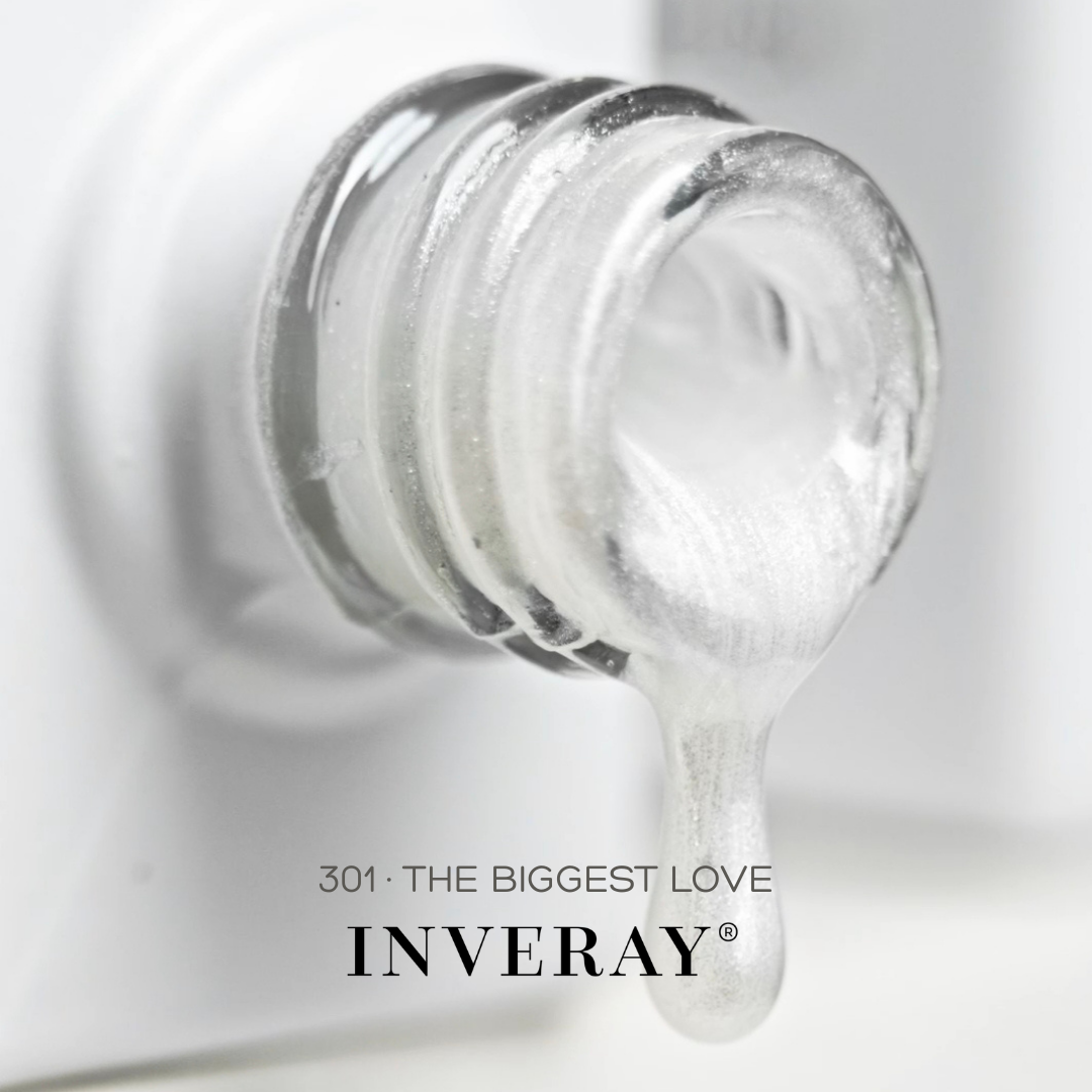 Verniz gel cinza cristalino nº 301 The Biggest Love da Inveray