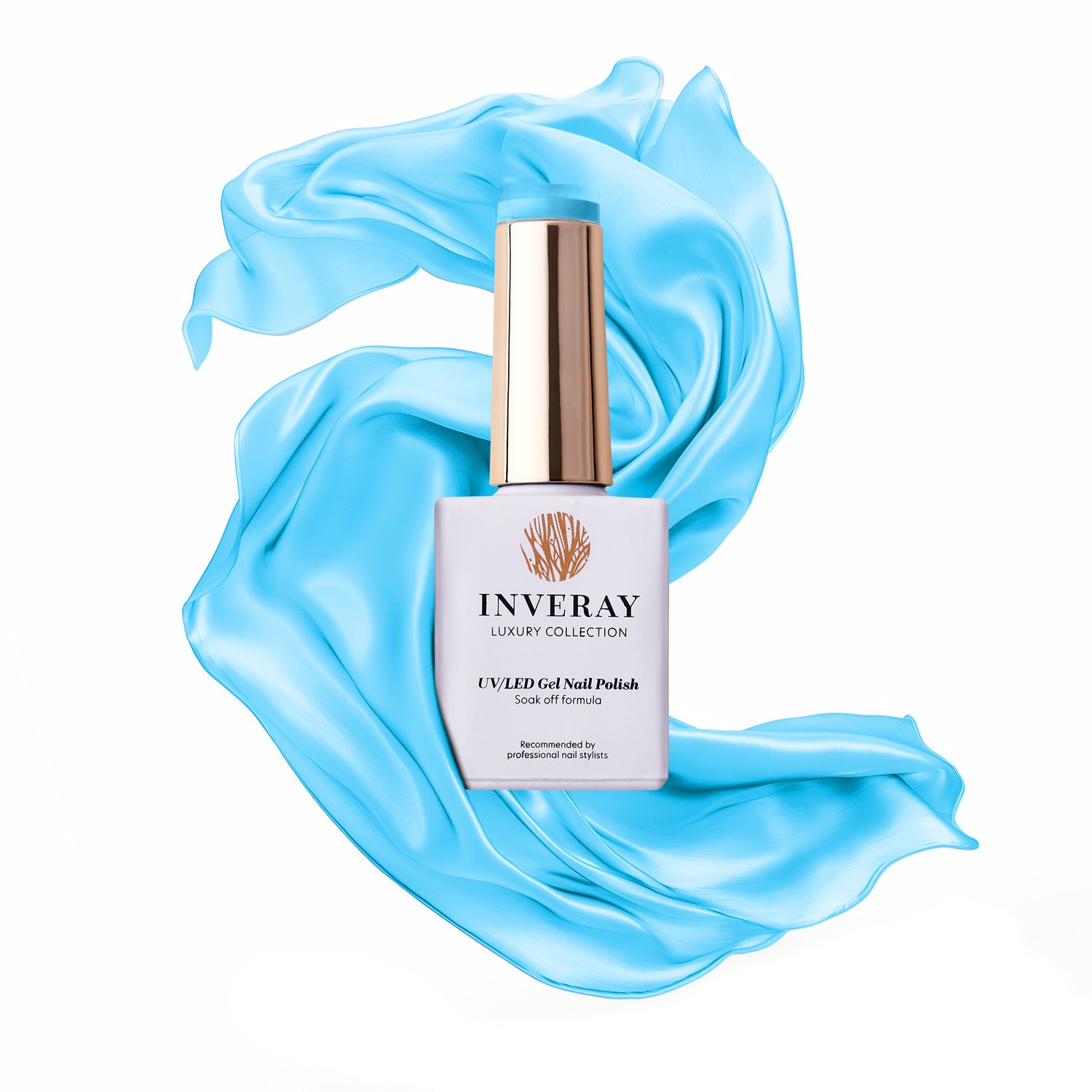 Verniz gel Inveray Nº311 Breeze, azul pastel, frasco 10ml