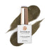 Frasco de verniz gel Inveray 318 Obsidian Moss com amostra verde-musgo cintilante